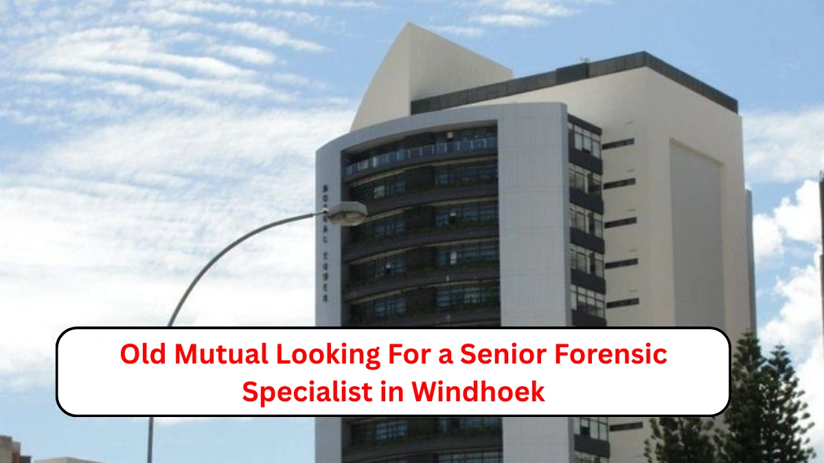 Old Mutual Looking For a Senior Forensic Specialist in Windhoek