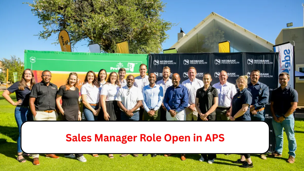 Sales Manager Role Open in APS