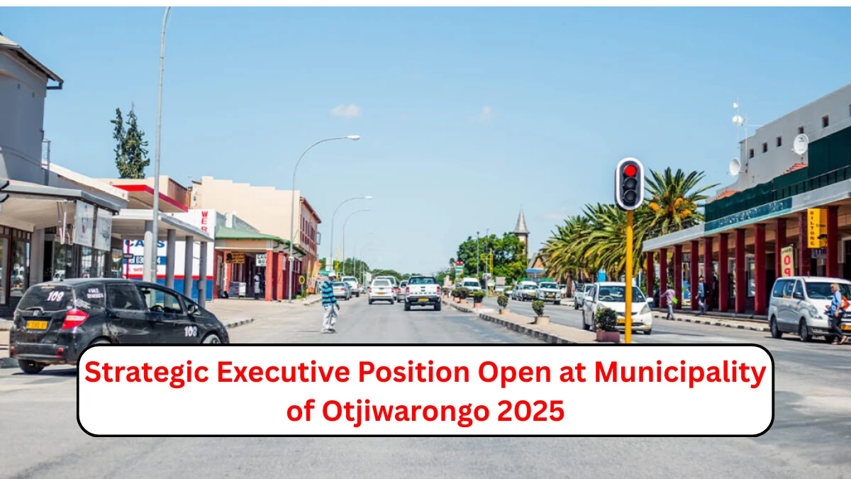Strategic Executive Position Open at Municipality of Otjiwarongo 2025